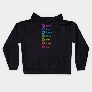 Chakra Affirmation Kids Hoodie